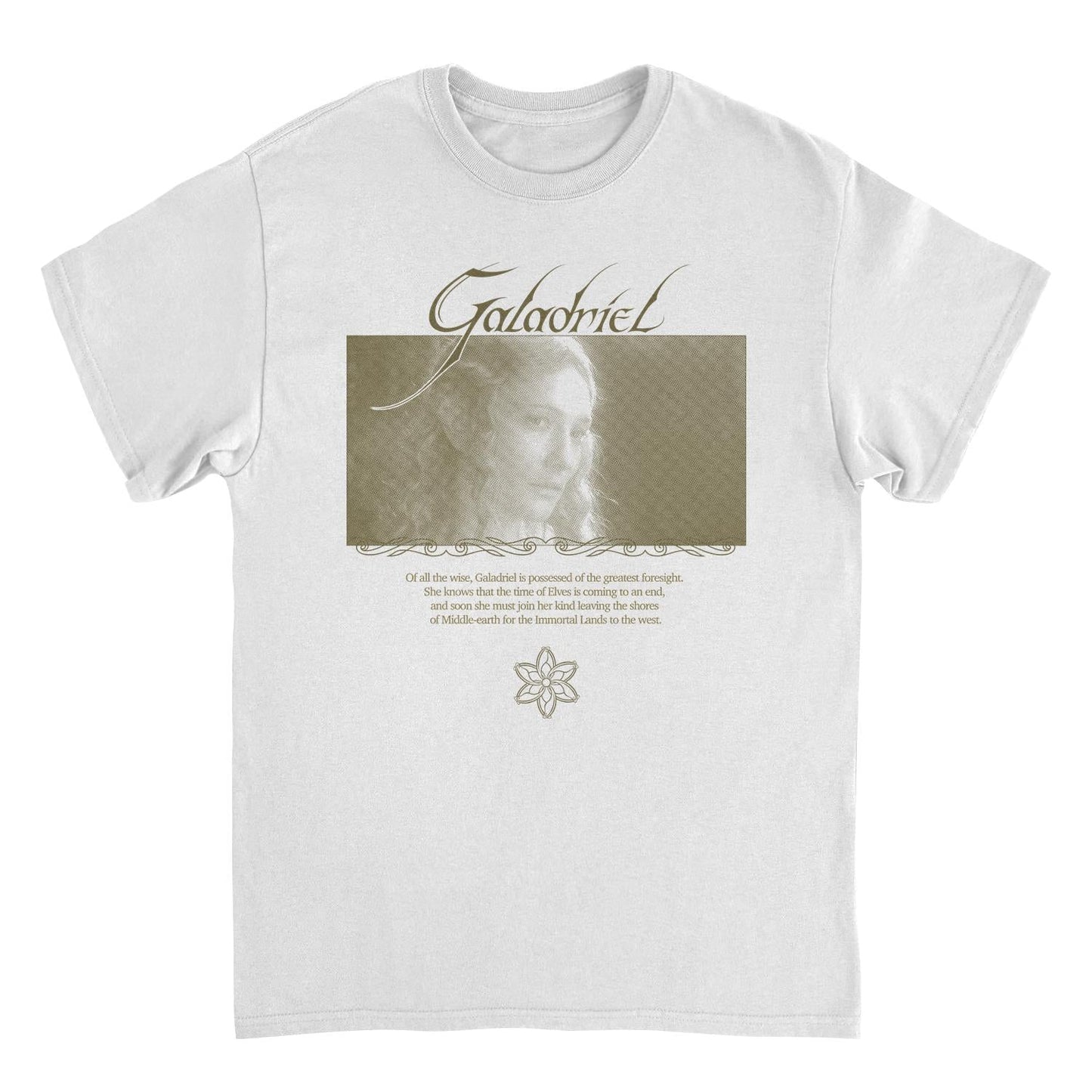 Lord of The Rings Galadriel Lady of The Galadhrim White T-Shirt