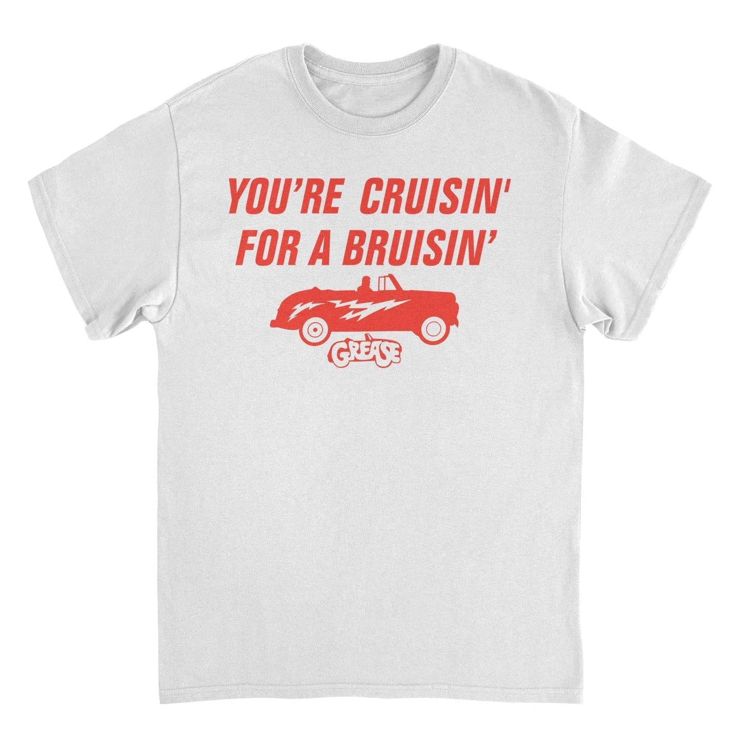 Grease Cruisin For A Bruisin White T-Shirt