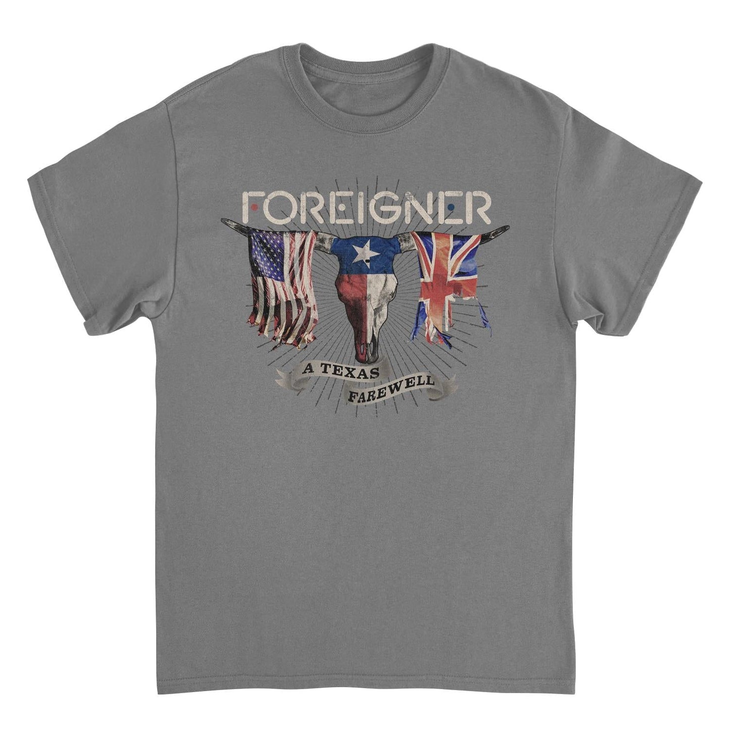 Foreigner Texas Farewell Tour Charcoal T-Shirt