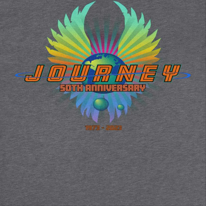 Journey 50th Anniversary Wings Dark Heather T-Shirt