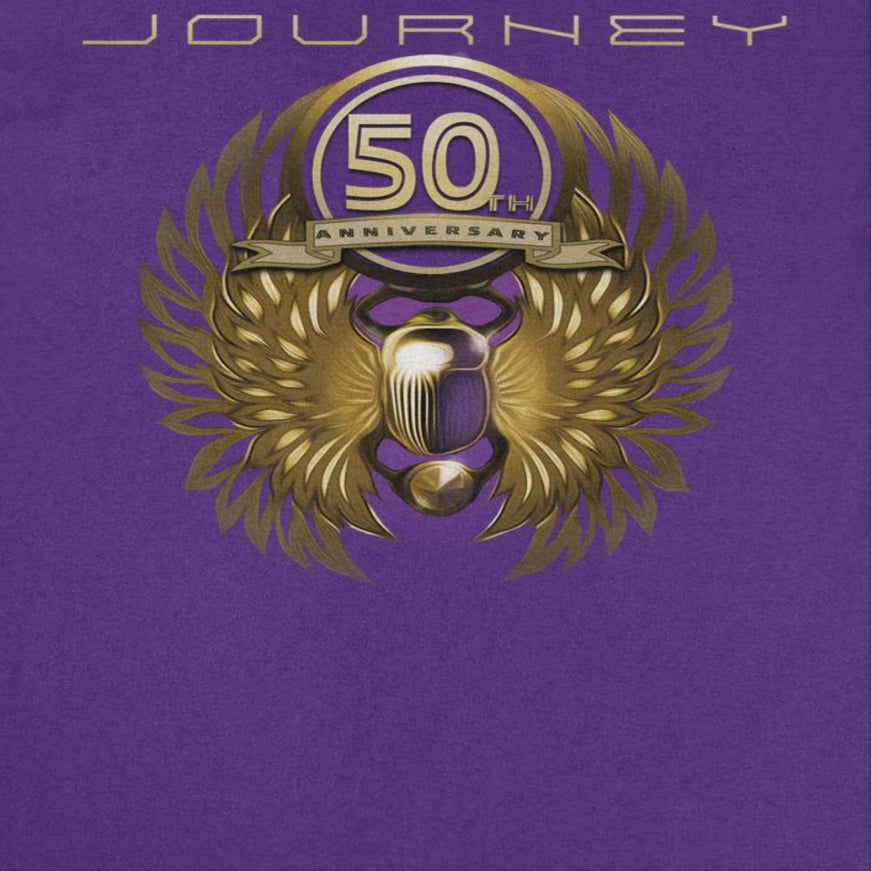 Journey 50th Anniversary Golden Wings Purple T-Shirt