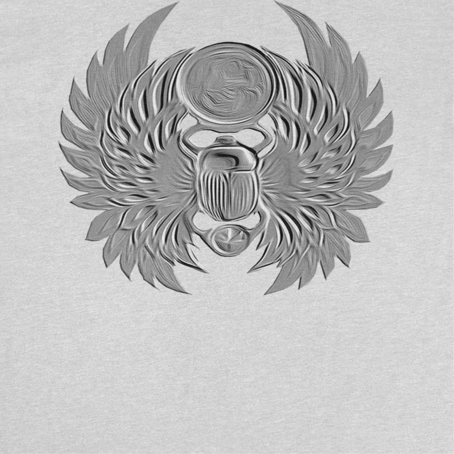 Journey Emboss Scarab Logo Ash Grey T-Shirt