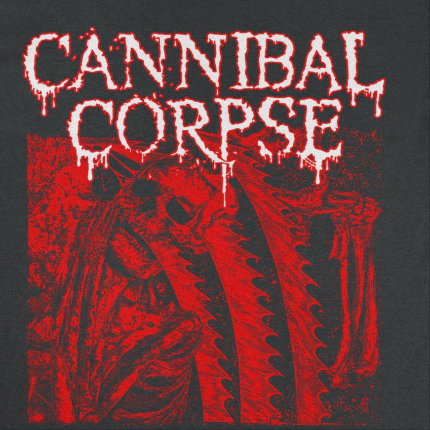 Cannibal Corpse Saw Face Black T-Shirt