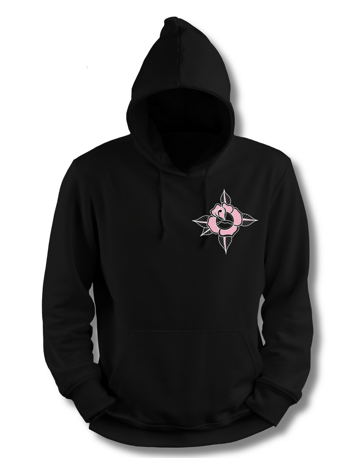 PINK SKULL HOODIE FRONT