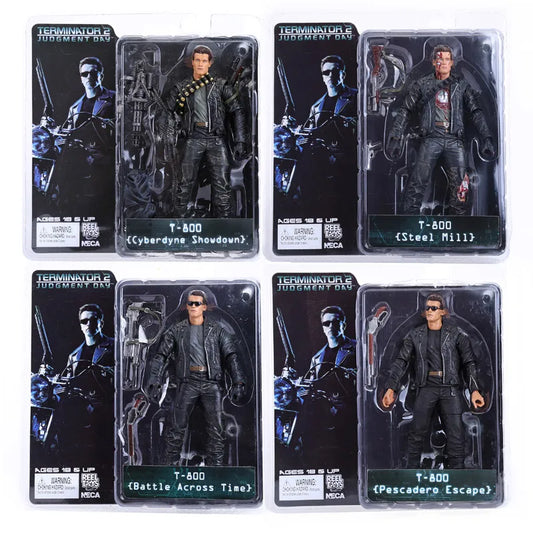 NECA The Terminator T-800 T-1000 Endoskeleton PVC Action Figure Collectible Model Toy