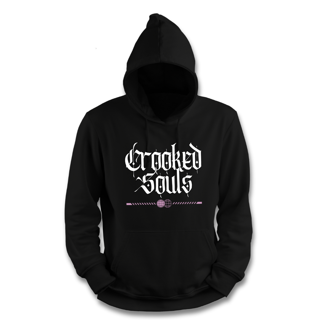 CROOKED SOULS - BROKEN HEART BLACK HOODIE