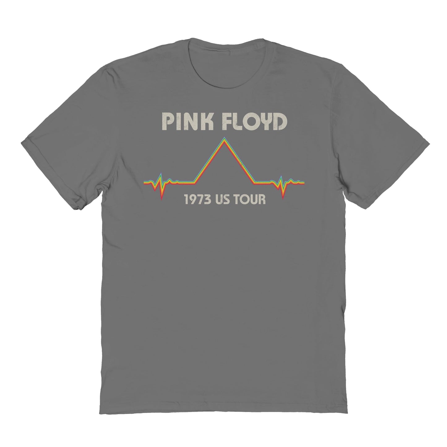 Goodie Two Sleeves Pink Floyd EKG Pyramid Tour Charcoal T-Shirt