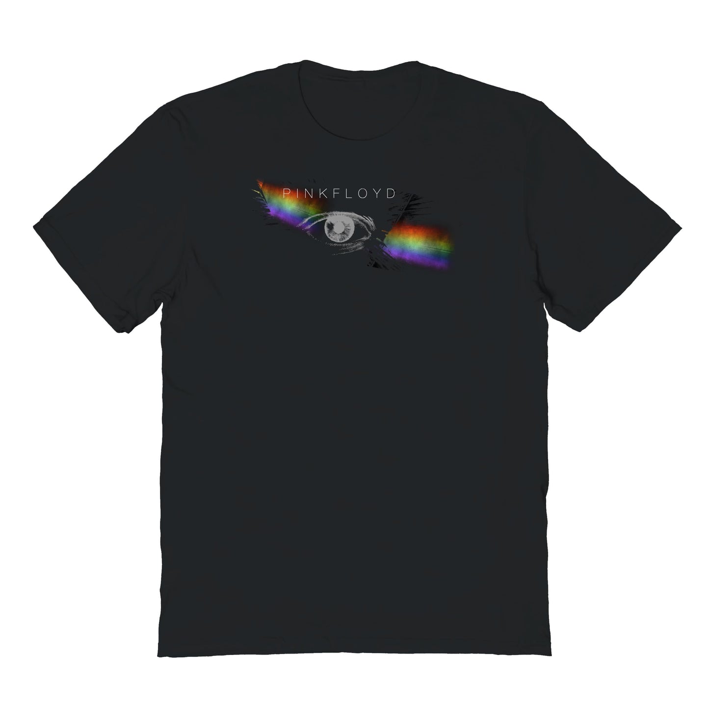 Goodie Two Sleeves Pink Floyd Eye and Rainbow T-Shirt