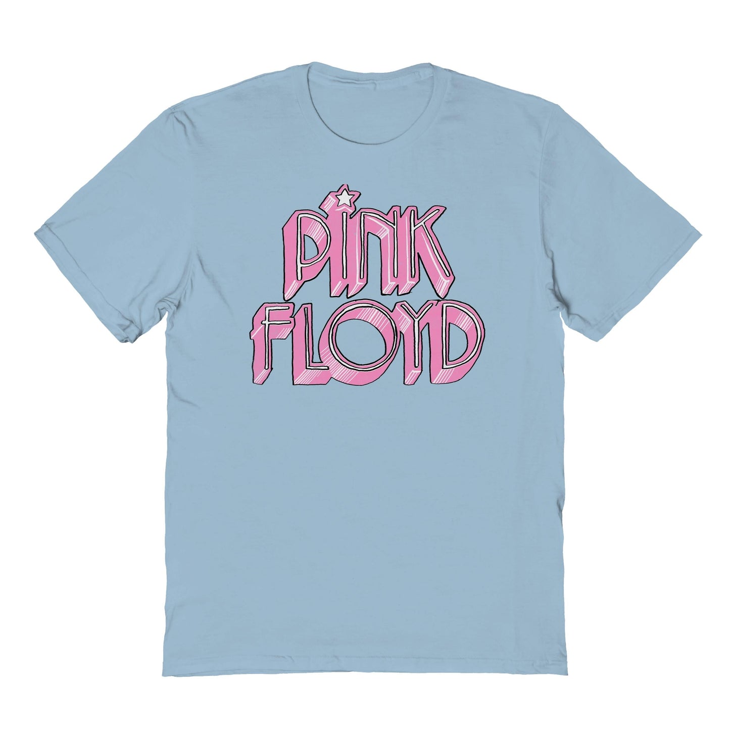 Goodie Two Sleeves Pink Floyd 3D Light Blue T-Shirt